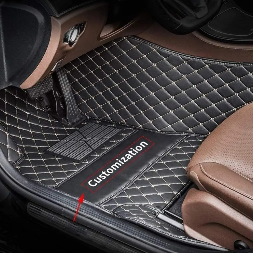Custom Floor Mats For KIA Carens Rondo Personal Model  Leather Car Mat Non-Slip Waterproof  Car Interior