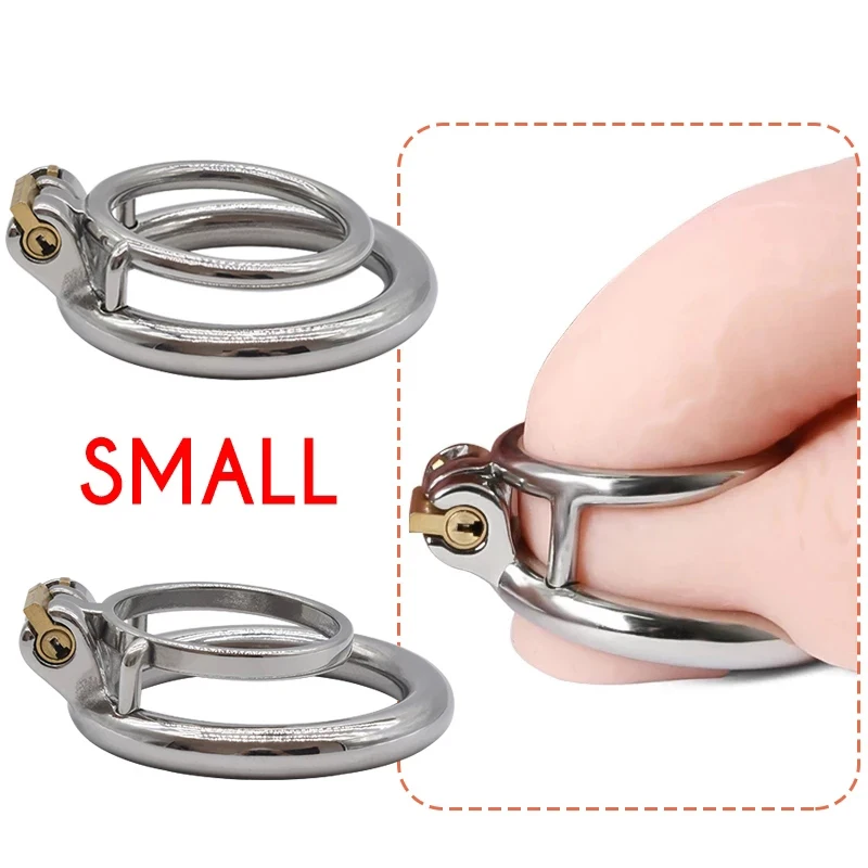 Jaula de castidad de acero inoxidable para hombre, anillo de entrenamiento para pene, jaula para pene, ejercicio de pene emocional, juguete sexual, alta calidad