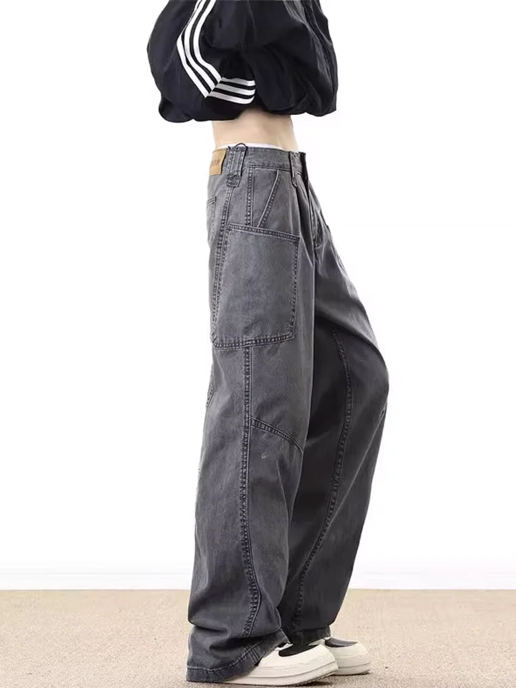 

Waed ey Fce Lined Workwear Pants Men's Autumn Winter Straight Leg Wide Leg Pants American Retro Cleanfit Utili Trousers