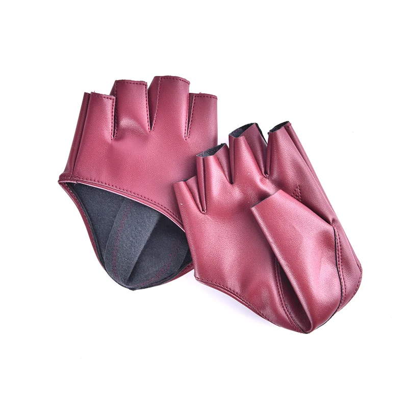 Fingerlose Handschuhe aus Pu-Leder für Goth Punk Rock Lolita Harajuku Stage Party – Detail 12