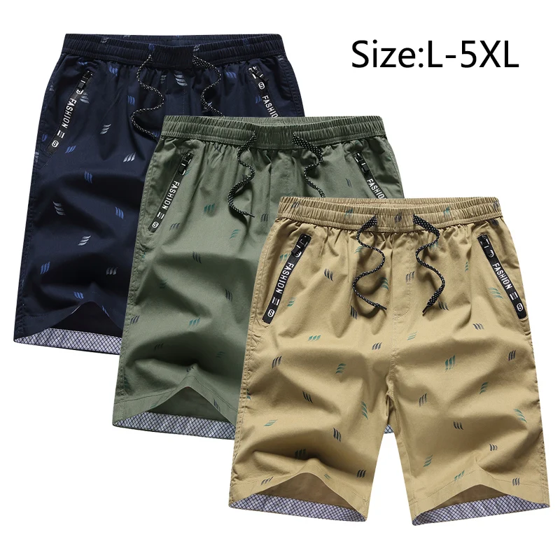 New Loose Fashion Shorts Pure 100% Cotton Casual 3 color Selection Clothing Beach Shorts Men