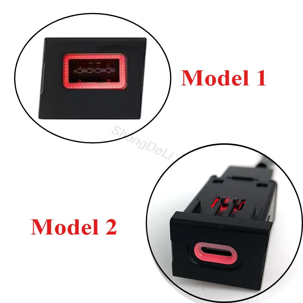 PD Typ-C QC3.0 USB Einzel-Ladebuchse mit Roter LED-Anzeige, Stromladegerät für Multivan T6 Zigarettenanzünder-Installation – Detail 4