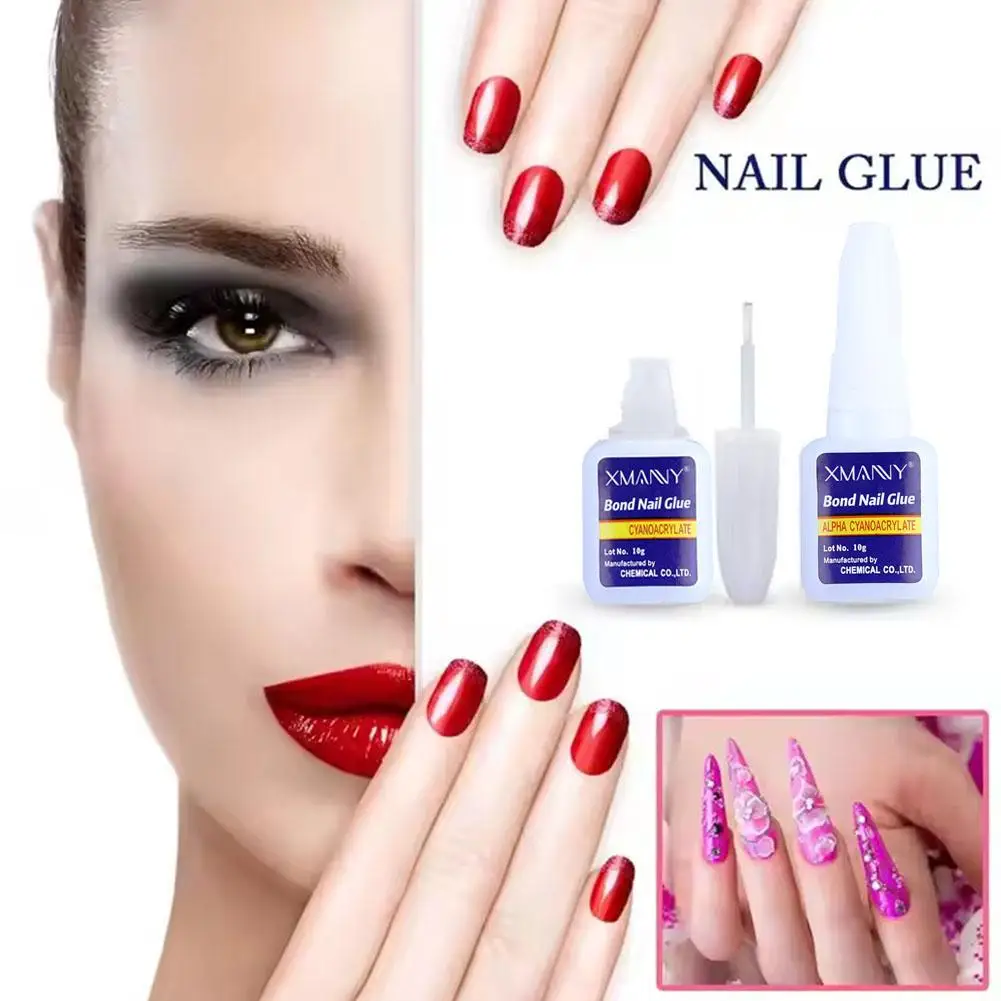 Pegamento para uñas postizas, Gel adhesivo fuerte para uñas postizas de secado rápido, accesorios para decoración de uñas súper fuertes, manicura W4D2