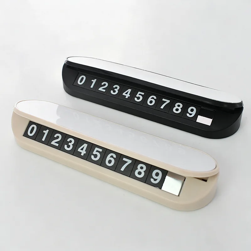 10pcs/lot Blank Sublimation Car Temporary Parking Sign Moving Car Number Plate Personalized DIY Creative Display Item
