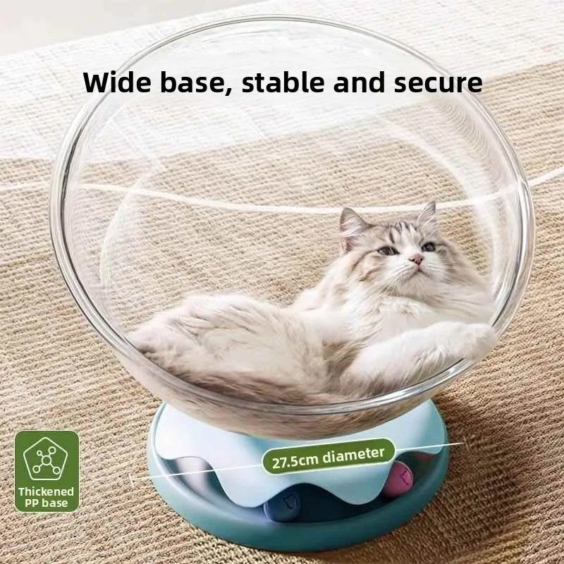 

Pet Spacecraft Toy Self Entertaining Turntable Integrated Four Seasons Universal Pet Toy Comfortable Nest