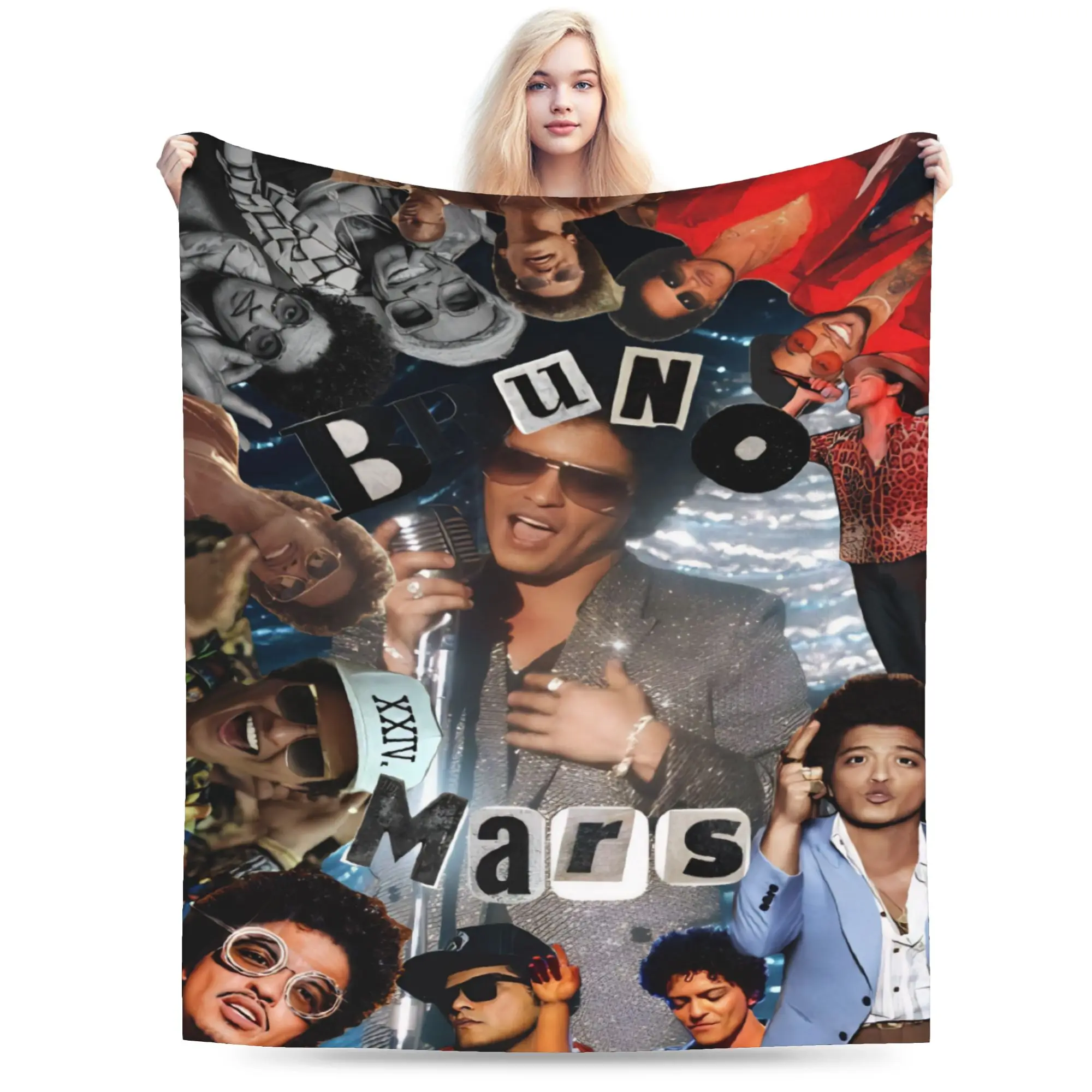 Cozy BrunoS Mars The Romantic Tour  Blanket Accessories Home Decorative  Throw Blanket Super Soft Fleece for Office