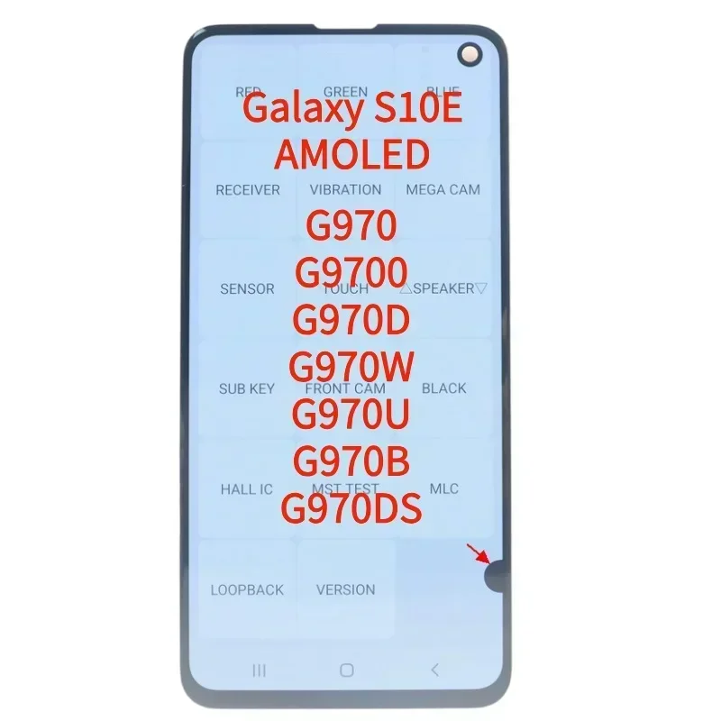 

Super AMOLED LCD screen for Samsung Galaxy s10e, g970, g970f, g970u, g970w, 5.8 inch, touch screen, with frame