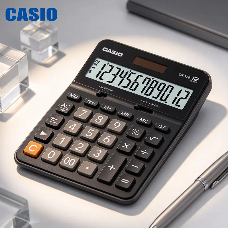 Casio DX-12B/120B AX-12B/120B GX-120B MS-20YC Quick anti-heavy business calculator two-color wear-resistant word button