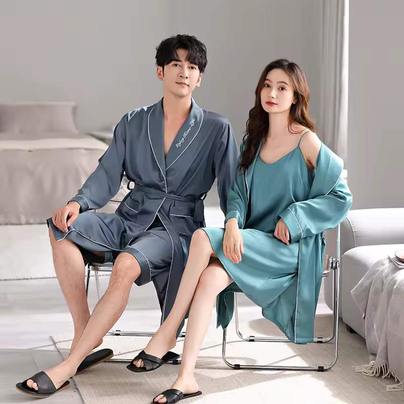 Couples Ice Silk Sleepwear
