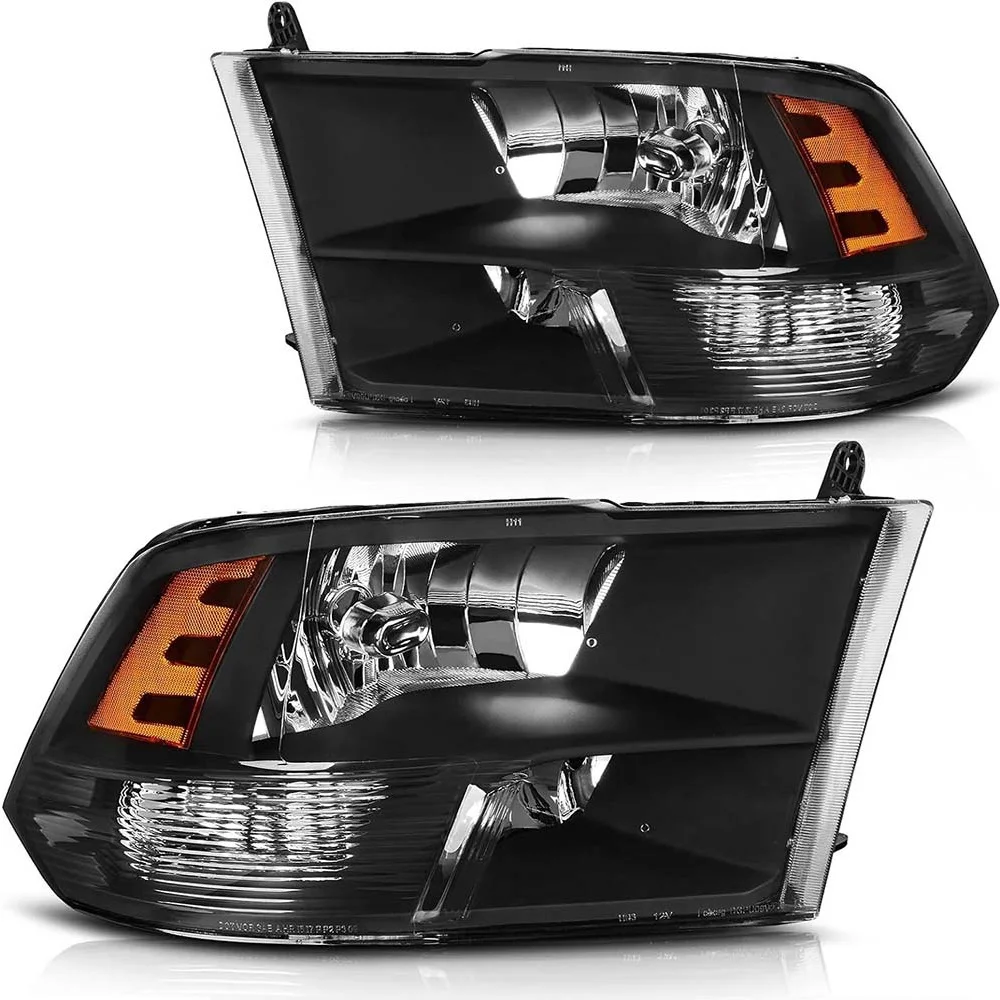 1 Pair Headlight Head Light  for Dodge Ram 1500 2500 3500 2009 2010 2011 2012 2013 2014 2015 2016 2017 2018 Without Light