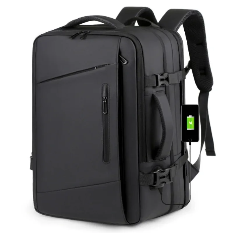 

Laptop Backpack Raincoat Male Bag USB Recharging Multi-layer Space Travel Male Bag Mochila