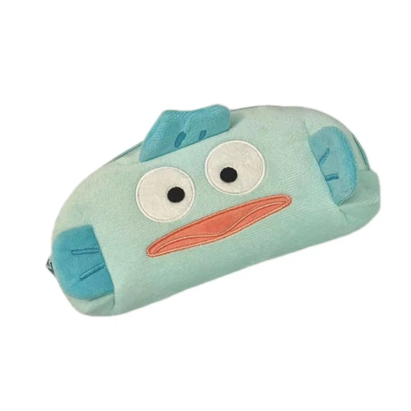 Pencil Case Hangyodon Kawaii Cartoon Cute Plush Student Pencil Case Large Capacity Cosmetic Storage Bag Girls Gifts