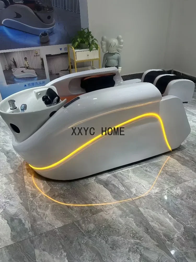 Электрический массажный шампунь для волос, специальная циркуляция воды, фумигация, красота