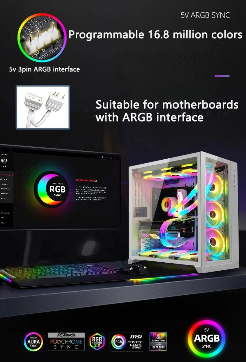 ソフトチューブARGBベストCPU水冷クーラーマザーボード制御冷却ラジエーターチューブ5V 3ピンARGBコンピューターケース装飾ホースPi