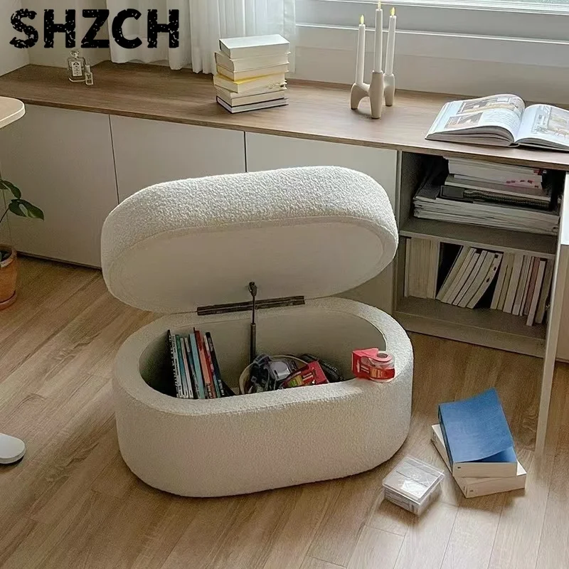 Muebles Otomanos, Cabeceros, Taburetes, Taburete de terciopelo para cambiar zapatos, Armarios de sala de estar, Armario de almacenamiento, Caja de almacenamiento, Puf, Mueble auxiliar de salón