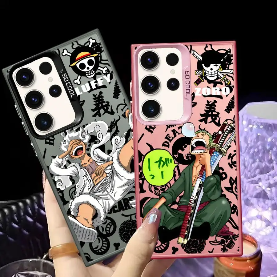 Phone Cover Case for Samsung Galaxy S26 S21 Note 20 Ultra S25 S25Edge S22 Ultra S24 FE S23 S20 FE Ones Pieces Lu-Ffys Zoro
