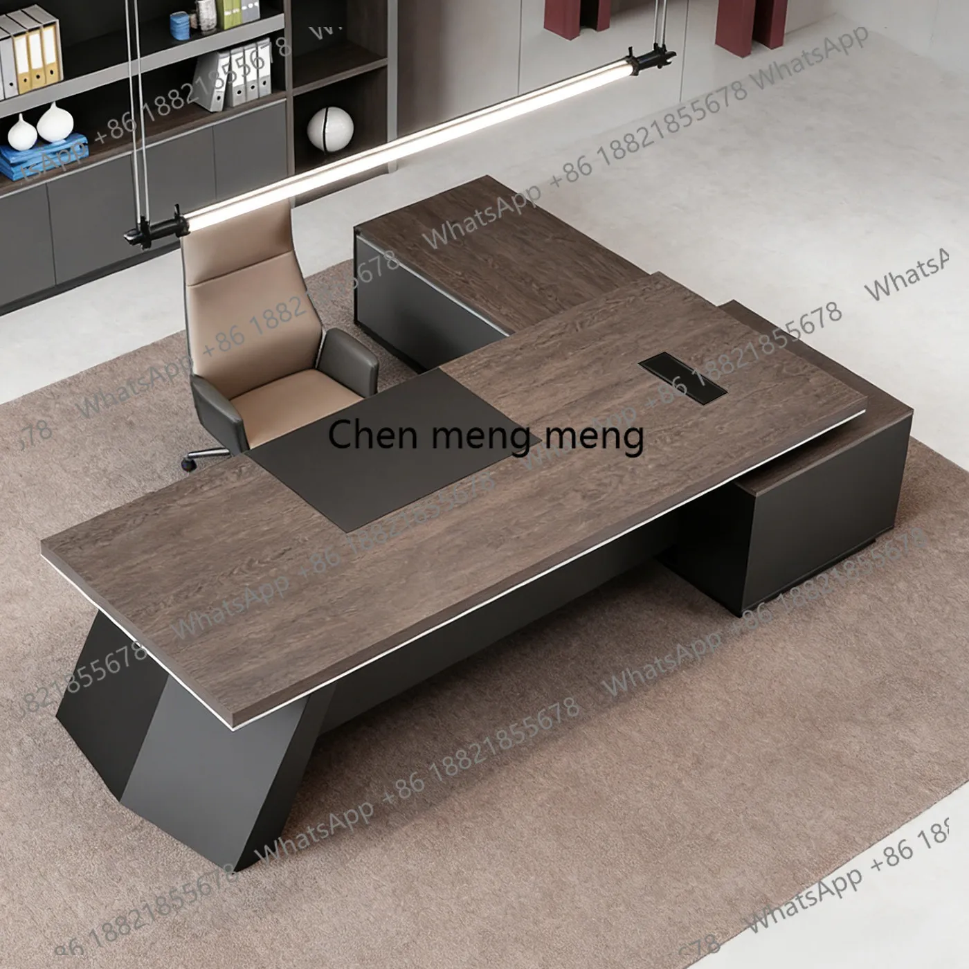 

Boss table President's desk Simple modern chairperson's desk Supervisor manager desk