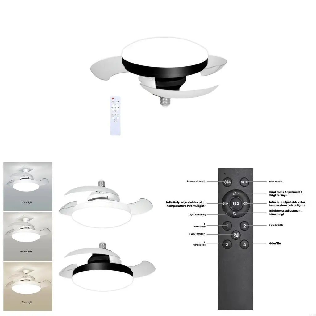 Textura plástico leve ventilador teto motor tranquilo adequado para uso interno
