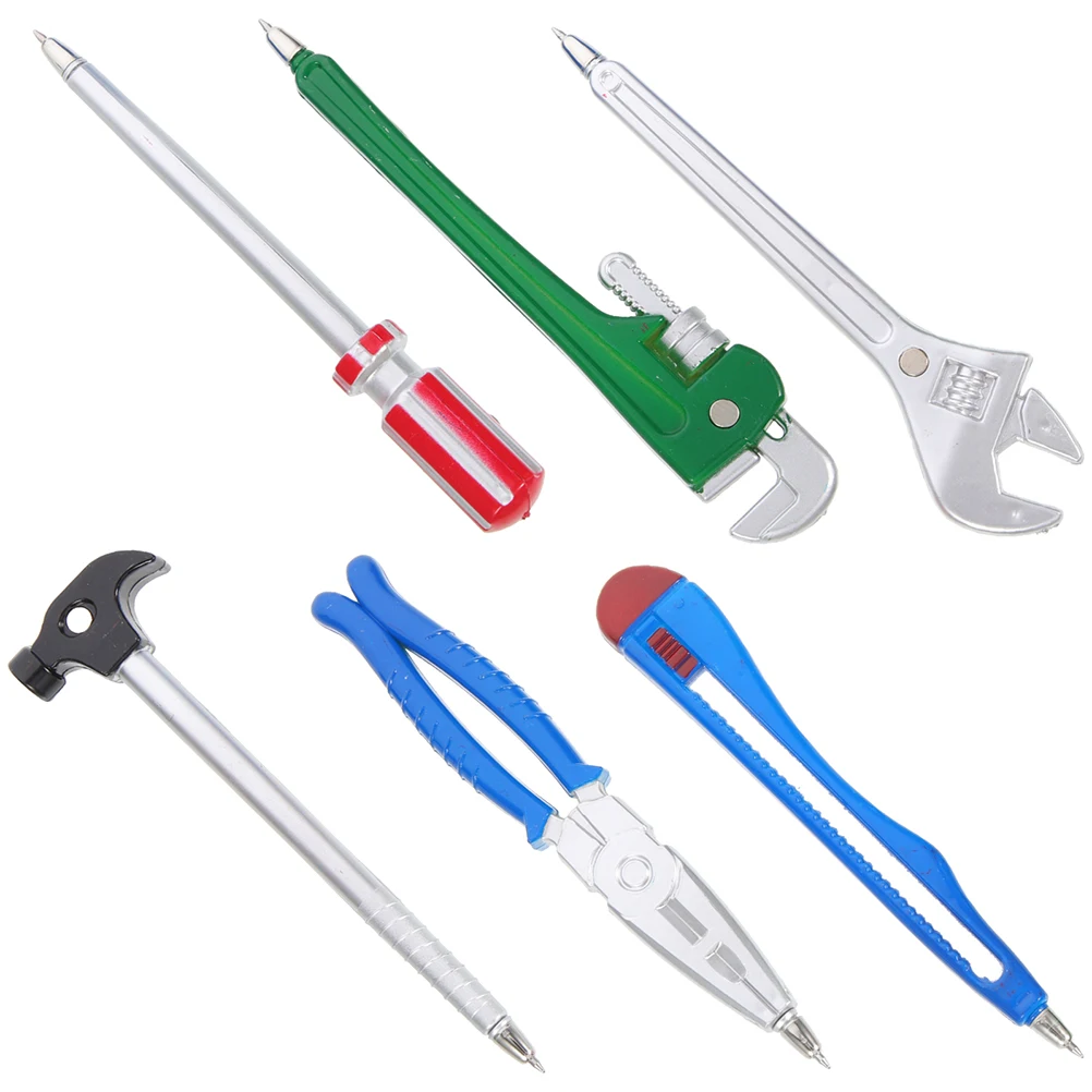 

6 Pcs Children's Pen Pens Ball Point Novelty Tool Aldult Creative Kids Writing for Student Hardwares Shape