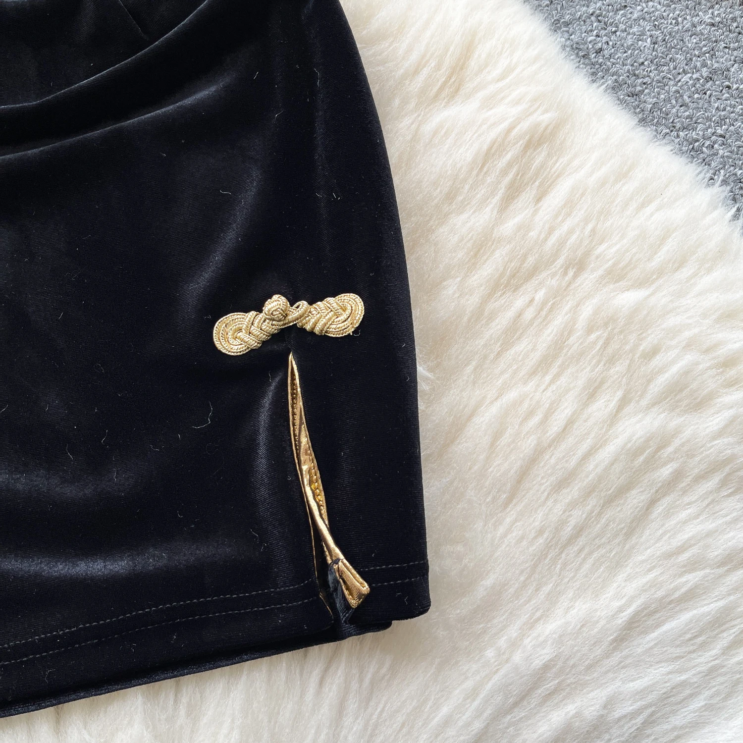 Chic vintage Embroidered split hollow out slim Elegant Fairy korean fashion Boho Sundress women clothing