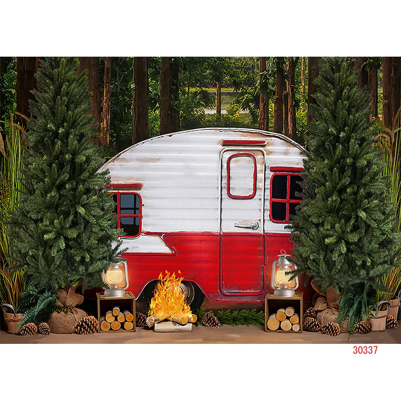 SHENGYONGBAO شجرة عيد الميلاد نافذة إكليل التصوير خلفية الأبواب الخشبية ثلج سينما الصنوبر السنة الجديدة خلفية الدعامة ANT-06