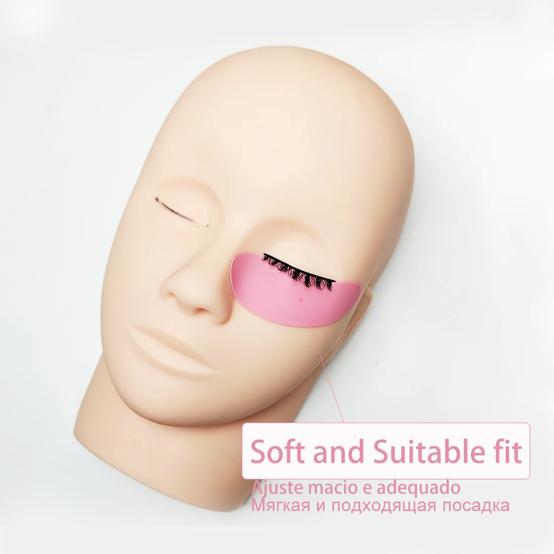 5쌍 아이 패드 신제품 재사용 가능한 실리콘 스트라이프 래쉬 리프트 속눈썹 연장 하이드로겔 패치 언더 아이 젤 패치 메이크업 도구