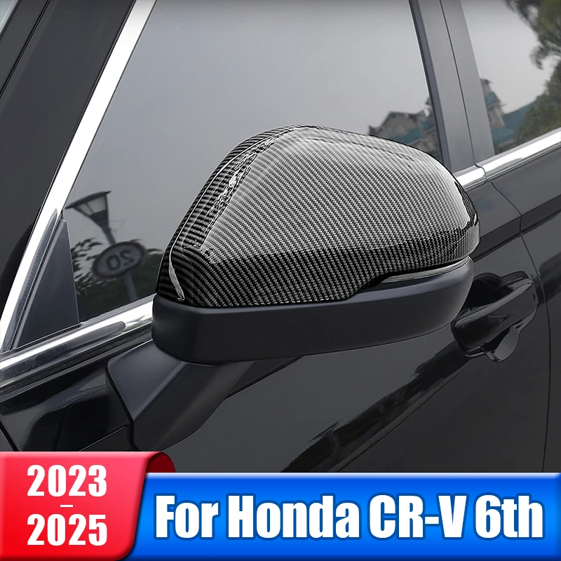 Car Side Rearview Mirror Cap Cover Shell Trim Stickers For Honda CRV 6th Gen 2023 2024 2025 / CR-V Hybrid Exterior Accessories