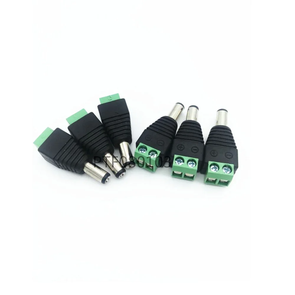 10Pair (10pcs Female+10pcs Male) Male Female 5.5 x 2.1mm DC Power 12V 24V Jack Adapter Connector Plug CCTV