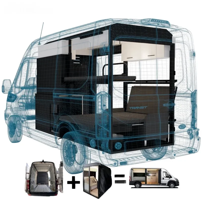 Custom Modular Camper Interior Kits Mobile Kitchen Equipment for Camper Box RV Components