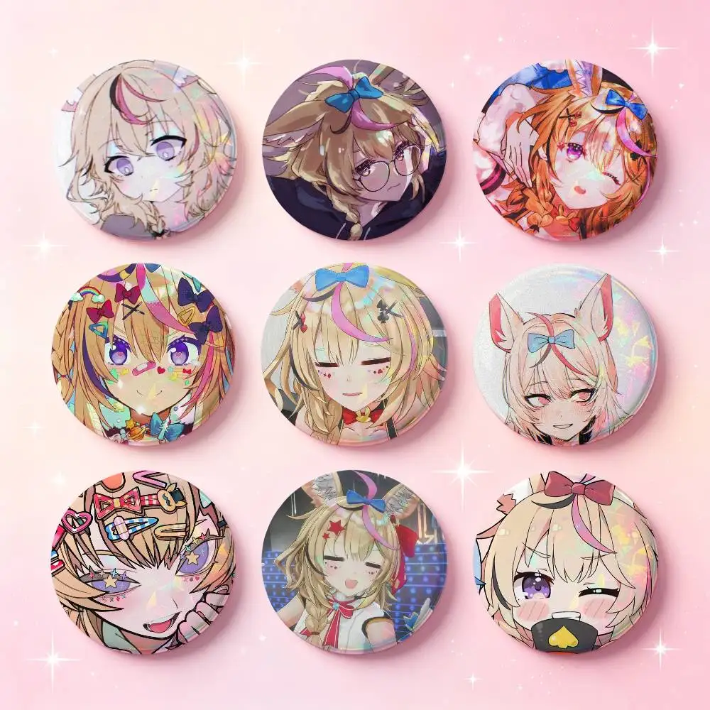 Polka Omaru Anime Figure Badges Button Round Creative Pin Brooch Badge Bag Decor Accessories Fans Collect Friends Gifts