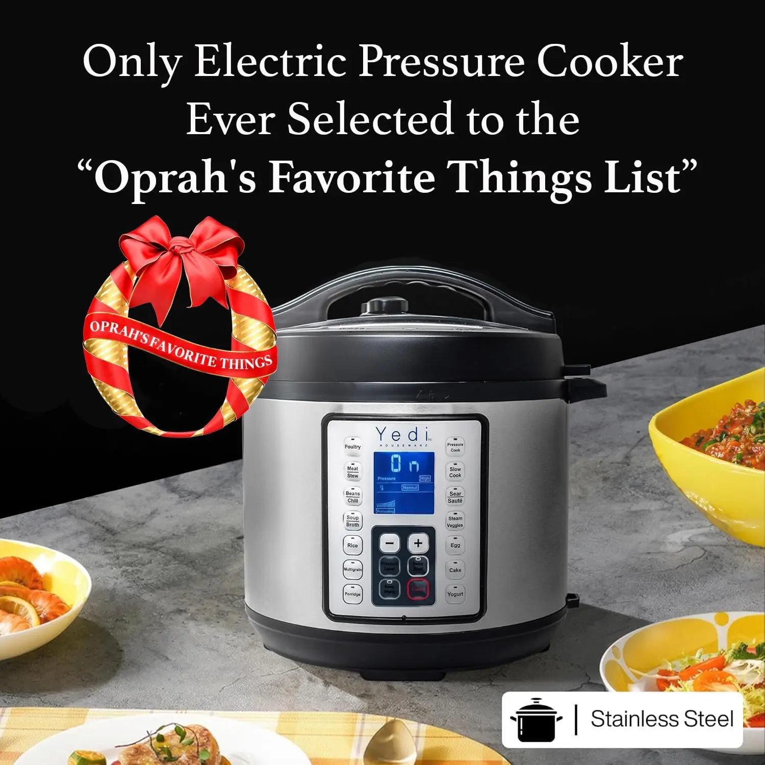 9-in-1 Total Package Instant Programmable Pressure Cooker, 6 Quart, Deluxe Accessory kit, Recipes, Pressure Cook, Slow Cook