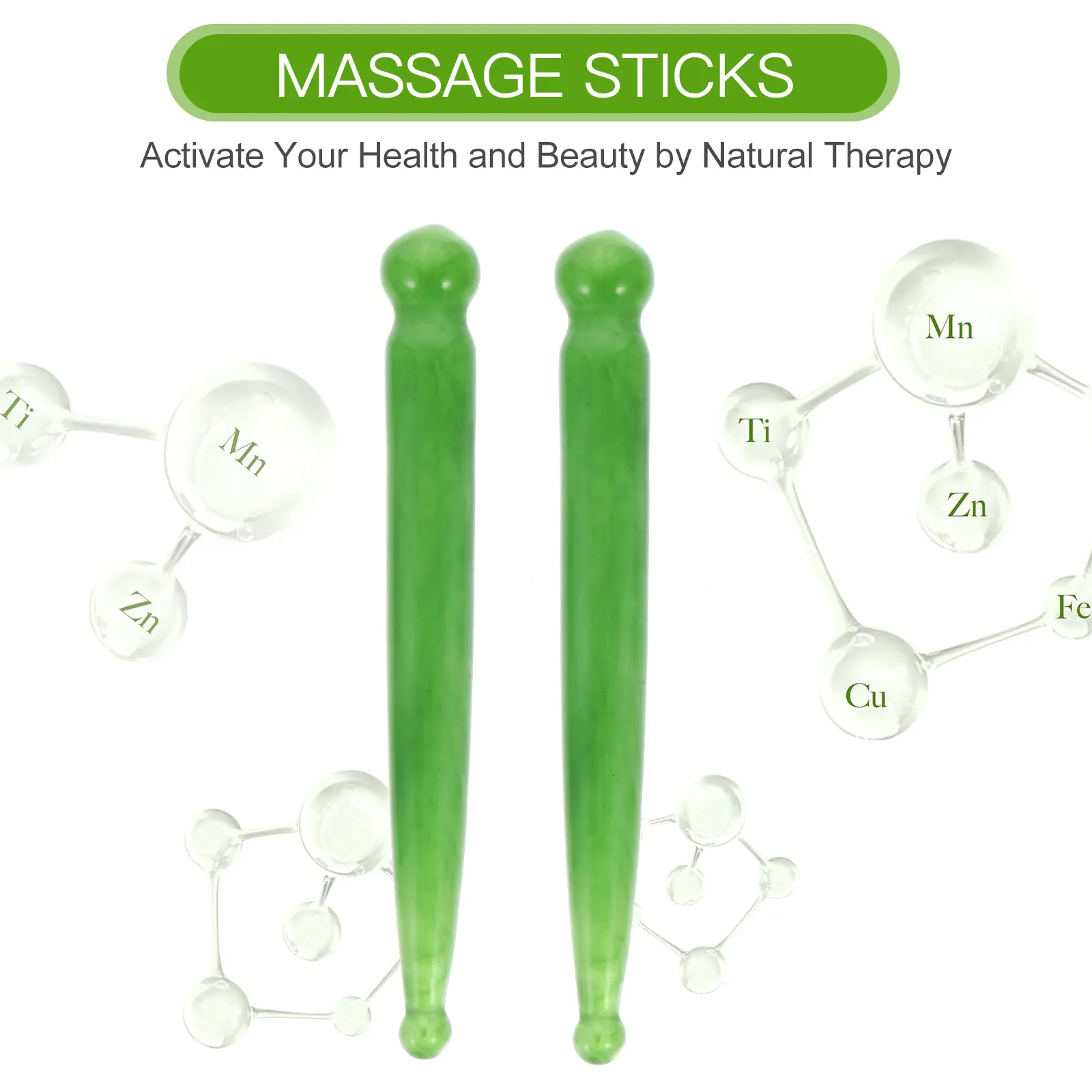

2pcs Massage Sticks Acupuncture Pen High Quality Face Massager Tools Acupuncture Pen Self Reflexology Pain Relief