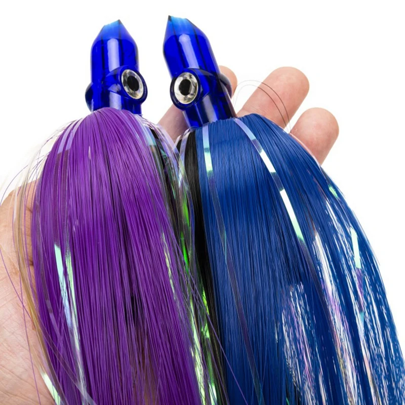 9-Inch Medium Pass Acrylic Head Octopus Soft Bait Mylar Mylar Polyester Film Bionic Octopus Lure Durable