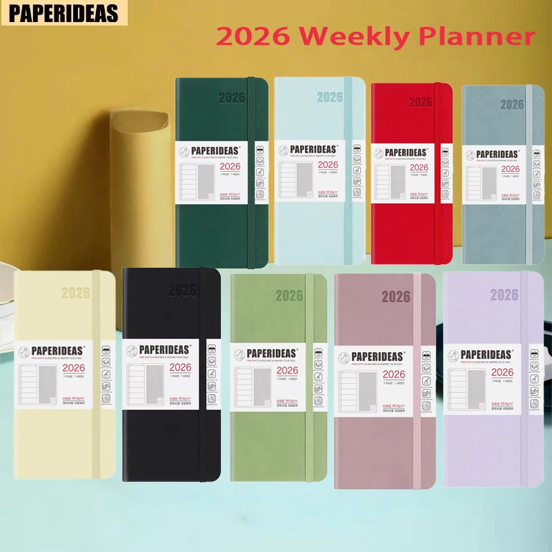 2026 Weekly Planner Slim Pocket Journal Notebook Weeks Plan Daily Monthly Record Planning Time Organizer Week Writing Note Book
