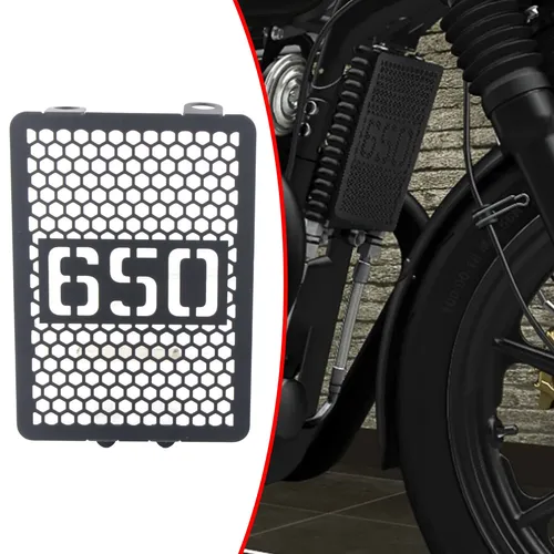 Imagen 2 del producto Protector de la cubierta protectora de la parrilla del radiador de la motocicleta para INTERCEPTOR 650 CONTINENTAL 650 GT 650 Bear 650 Shotgun650 Super Meteor 650