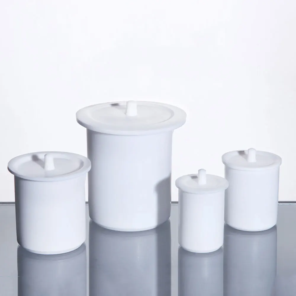 30 50 100 150 200 250 300 500 1000 2000 3000 5000ml PTFE Beaker With Cap For Laboratory Equipment