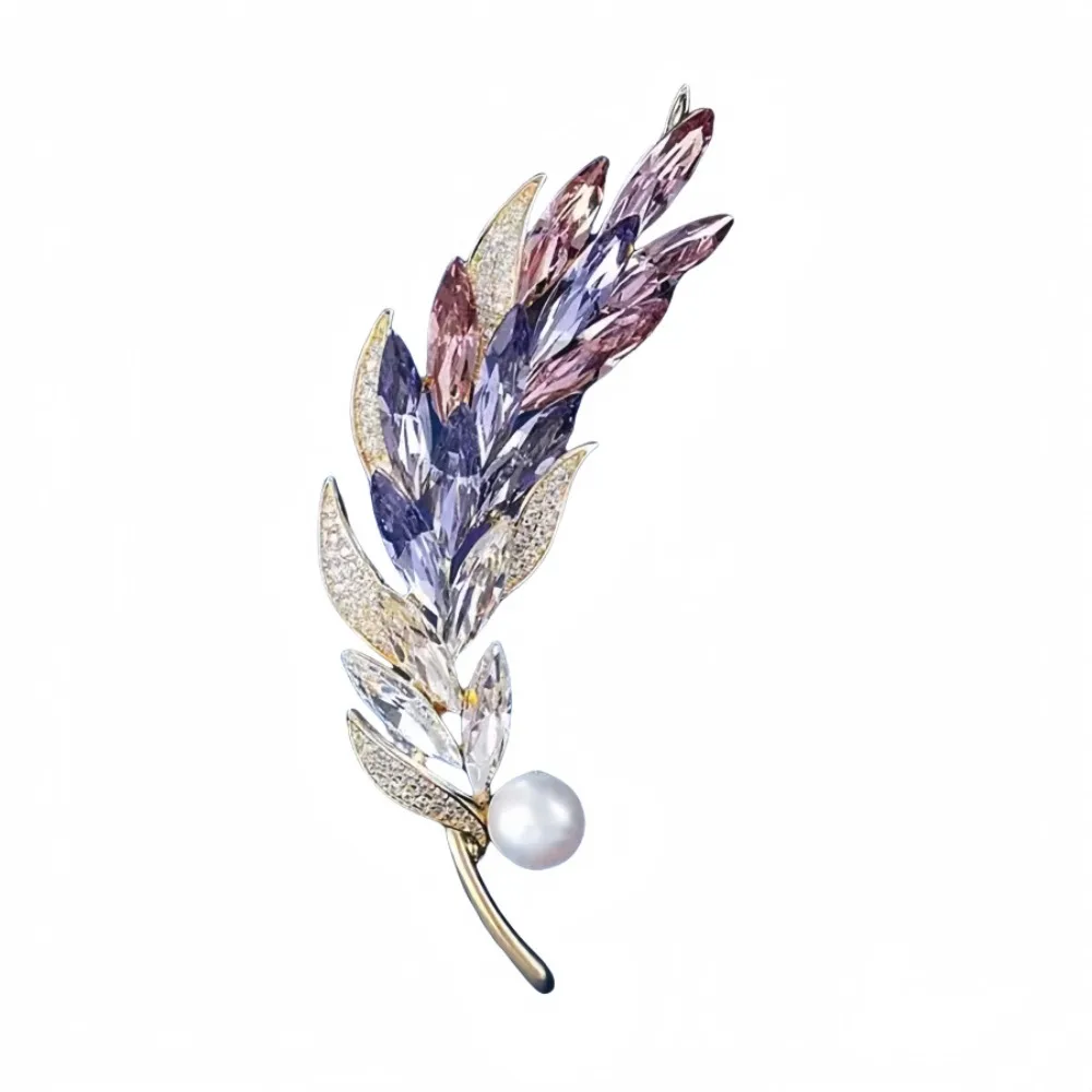 Harvest Wheat Ears Women's Fashion Trendy Charm Brooch Jewelry Chest Flower Accessories Suitable for Date, Party, Festival Gifts