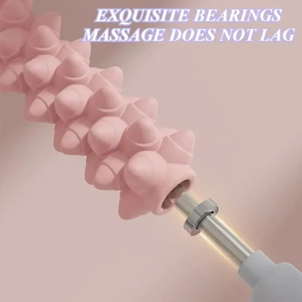 Wolf Teeth Shaped Yoga Massage Stick Multifunctional Muscle Relaxation Fascia Roller Plastic Portable Muscle Roller Bar