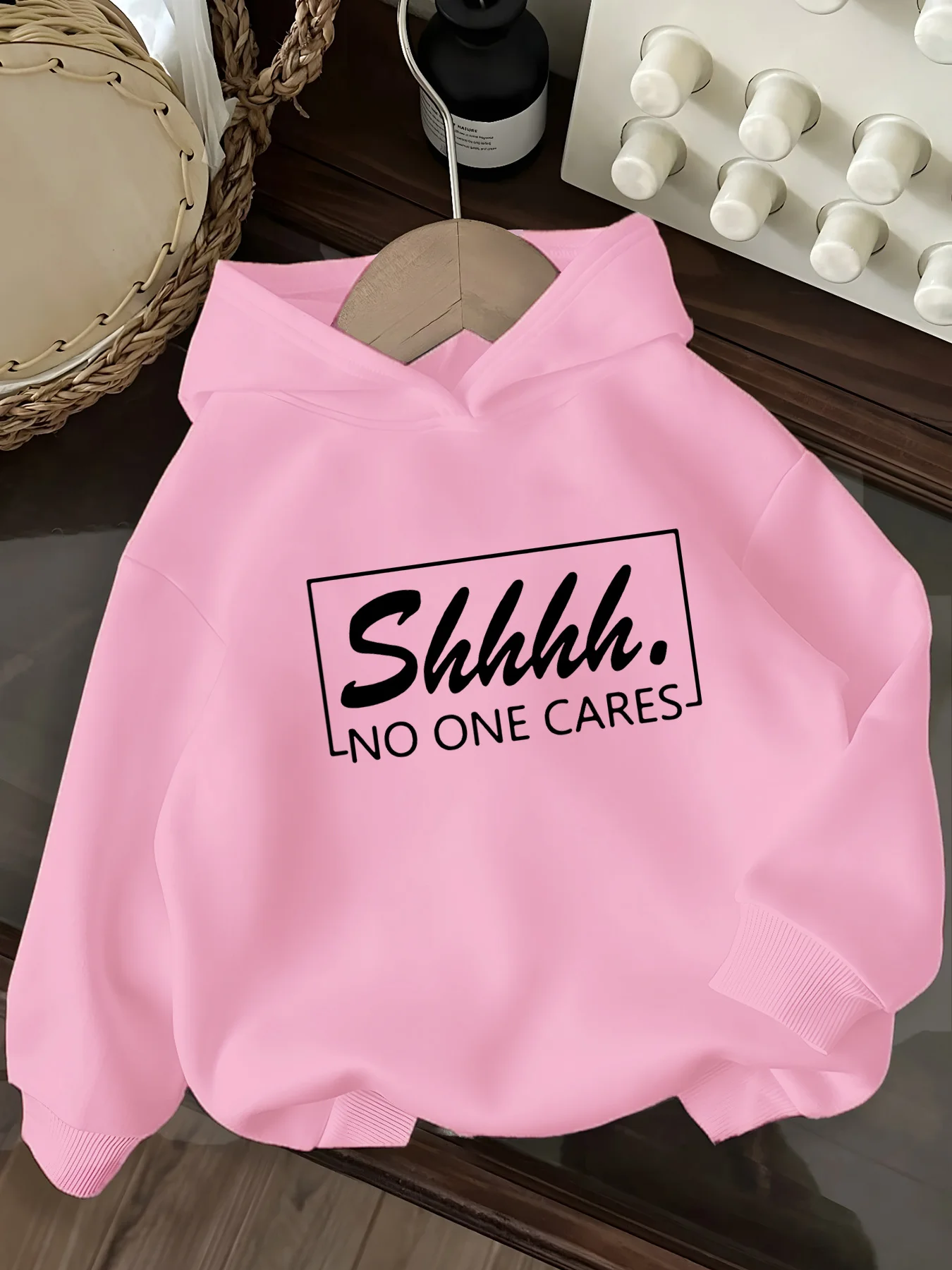 

printed girls hooded sweater children suitable for young girls and students boy party special clothing 120-160 cm