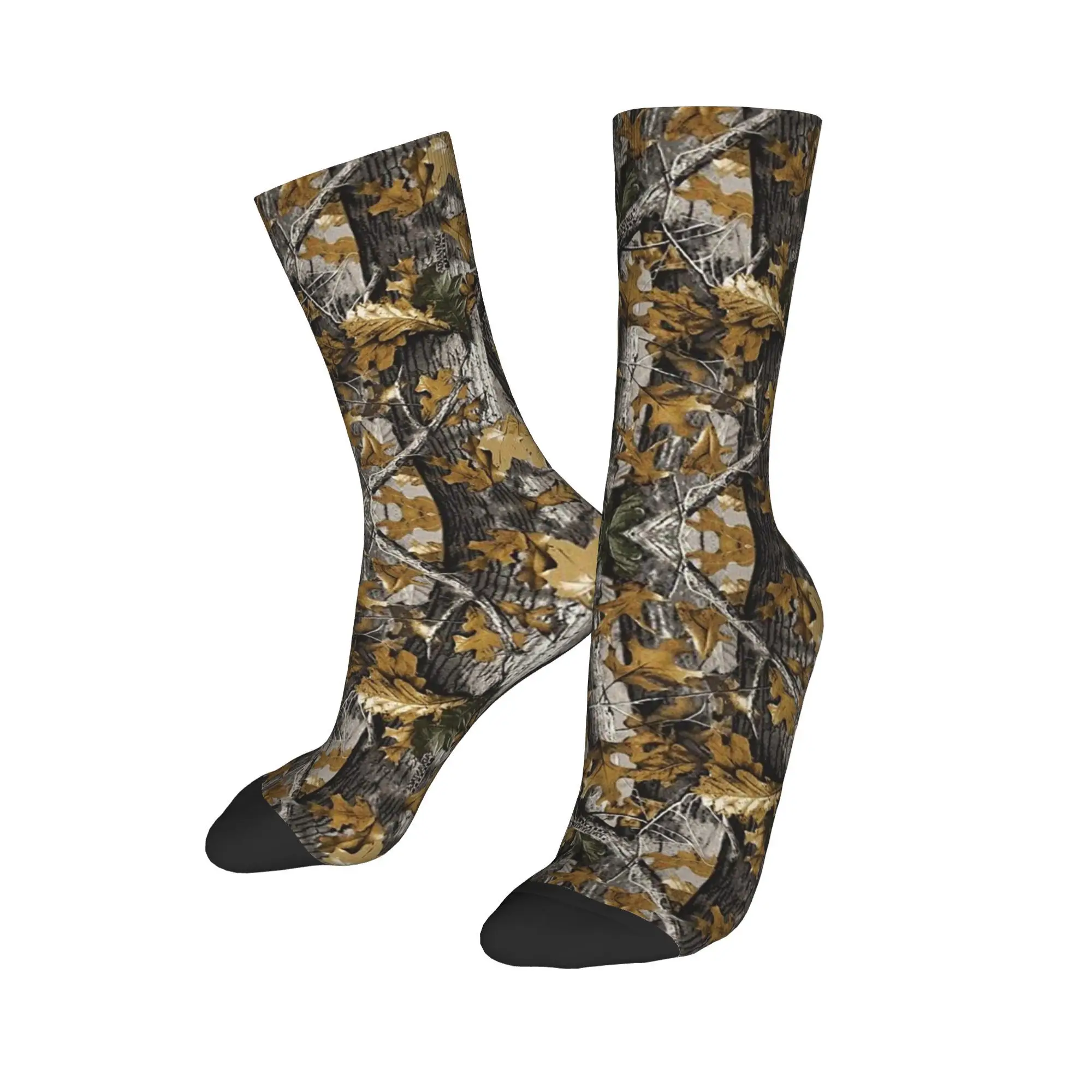 

Real Tree Camouflage Socks Harajuku High Quality Stockings All Season Long Socks Accessories for Unisex Gifts