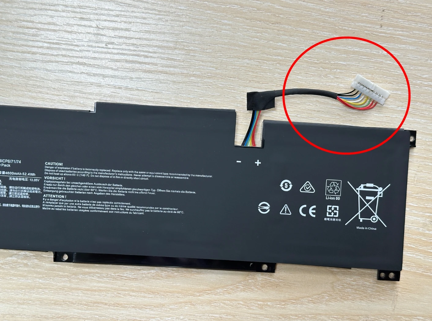 BTY-M491 11.4V 52.4Wh Laptop Battery for MSI Modern 15 A10M A11M Stealth 15M A11M Summit B15