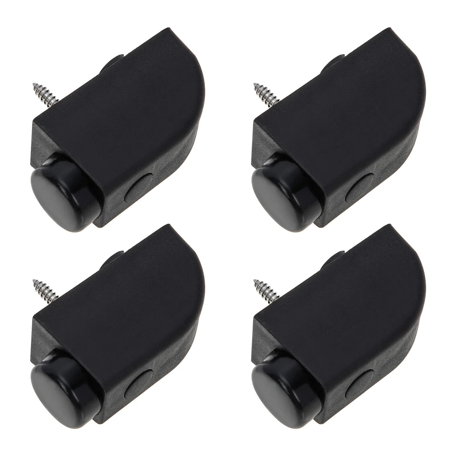 

4pcs Window Locks Security Sliding Door Limiter Black Child Safety Fine Texture Efficient Durable Ventilation Protect