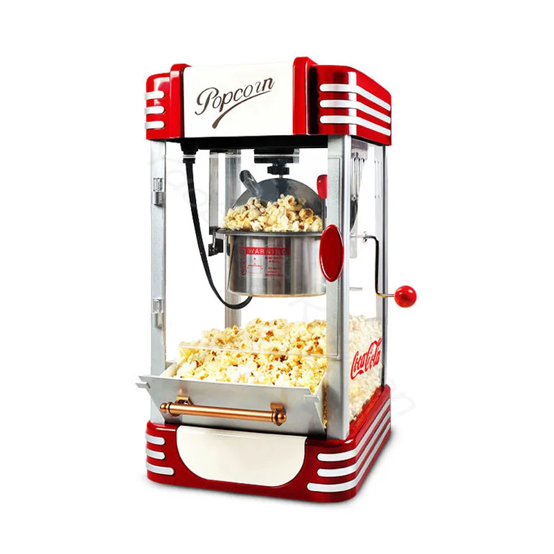 Popcorn Maker Commercial Household Popcorn Machine for Kitchen Kids Home-made Diy Popcorn Movie Snack