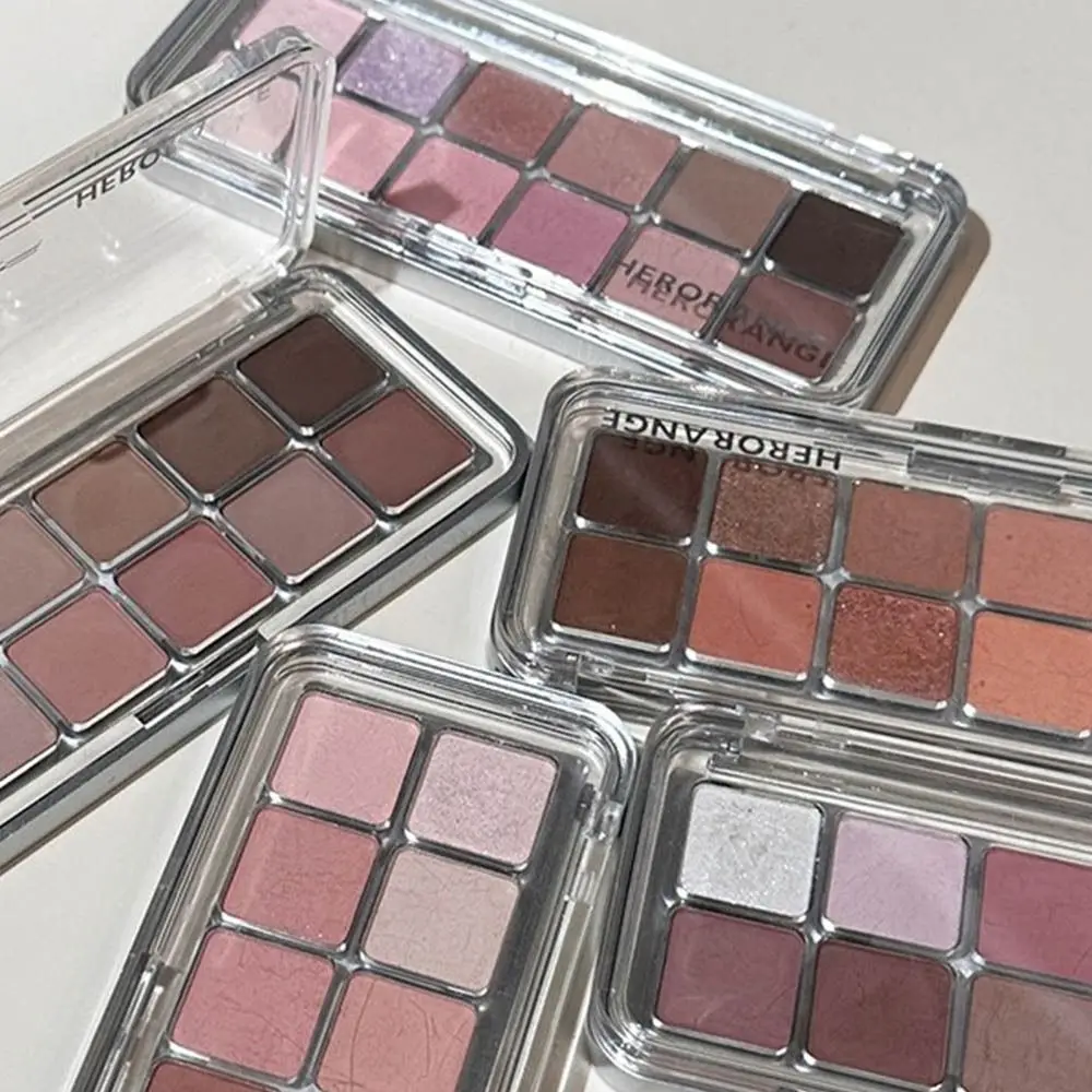

Earth Tones 12-Color Eyeshadow Palette Brown Shiny Korean-Style Eyeshadow Matte Texture Pink Pearlescent Matte Eyeshadow Makeup
