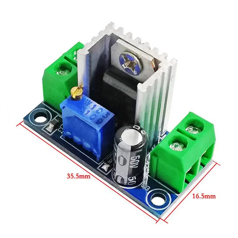 Adjustable LM317 Linear Voltage Regulator Module for DC-DC 4-40V to 1.2-37V Step Down Converter