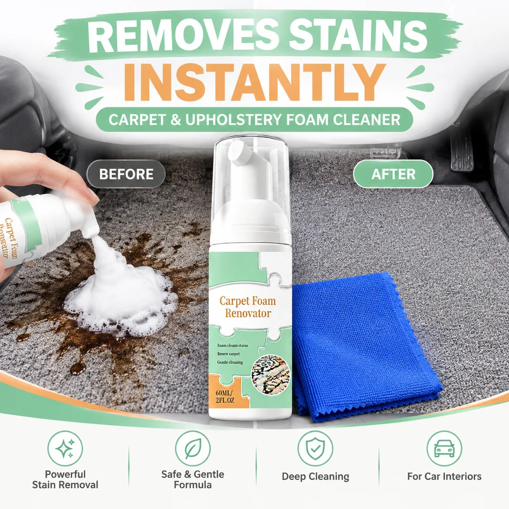 Teppich-Schaum-Fleckenentferne – Seat Cleaner Fabric Bewertung und Preis