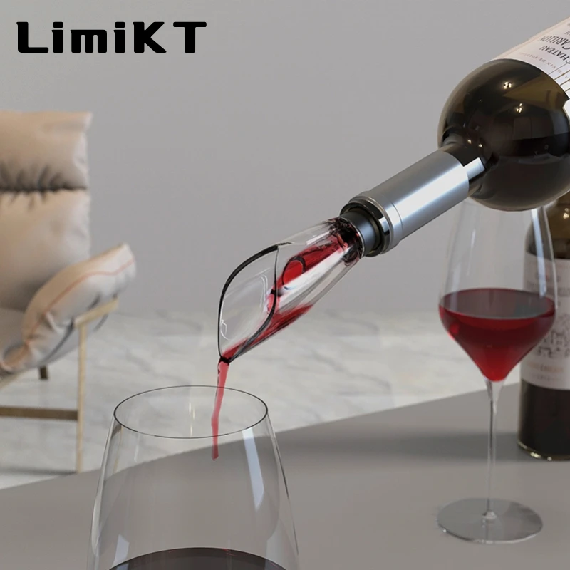 Imagem -04 - Limikt-electric Wine Bottle Opener Grupo Pourer Rolha de Garrafa Vinho Tinto Acessórios Armazenamento Base Modelo de Bateria