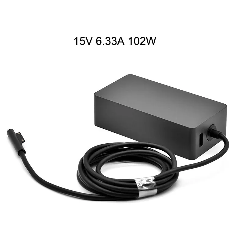 شاحن 1798 102 وات 15 فولت 6.33 أمبير لأجهزة الكمبيوتر المحمول Microsoft Surface Book 2 مع شاحن USB DC 5V 1.5A