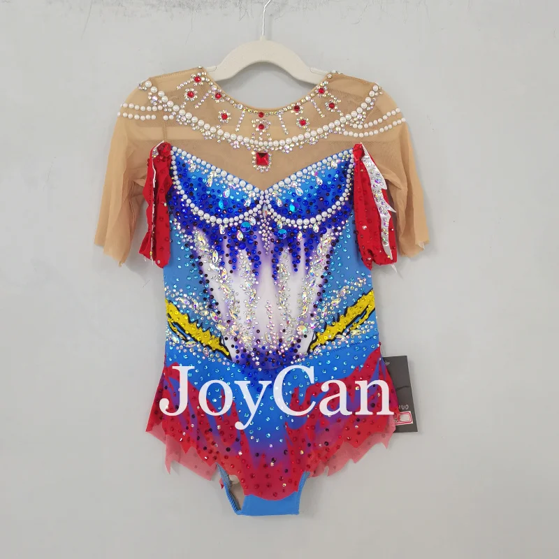 Joycan Rhthmic Gymnastik Trikots Mädchen Frauen blau Spandex elegante Tanz kleidung für die Konkurrenz
