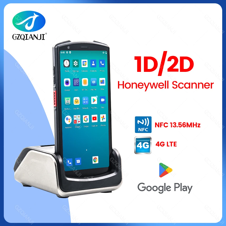 

Handheld PDA Android 8.1 Rugged POS Terminal Honeywell 6603 2D Barcode Scanner Reader WiFi 4G Bluetooth NFC PDA